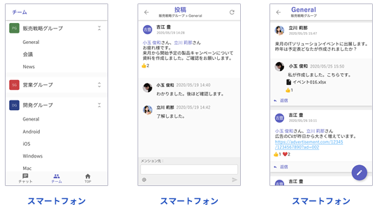 Teamsメッセージ画面イメージ