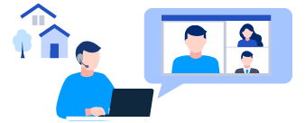 PCのカメラ・マイクを利用し快適にWeb会議