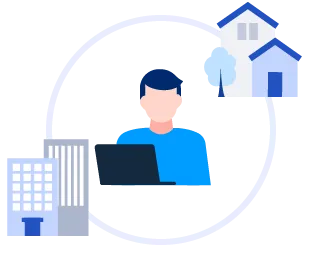 その日働く場所に合わせて使い分け